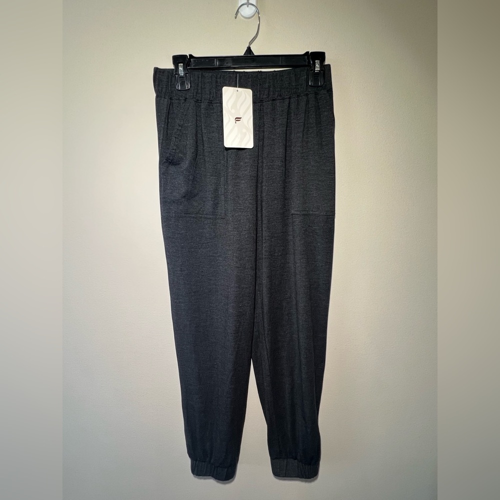 Fabletics Restoreknit‎ Tapered Lounge Pant Women S Charcoal Gray Relaxed Fit New